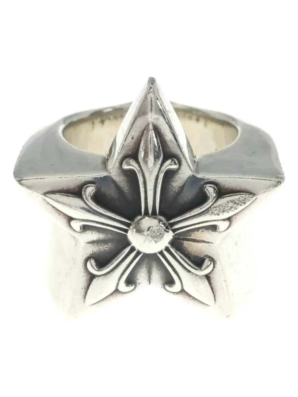 Chrome Hearts Str Ring Large Star Silver